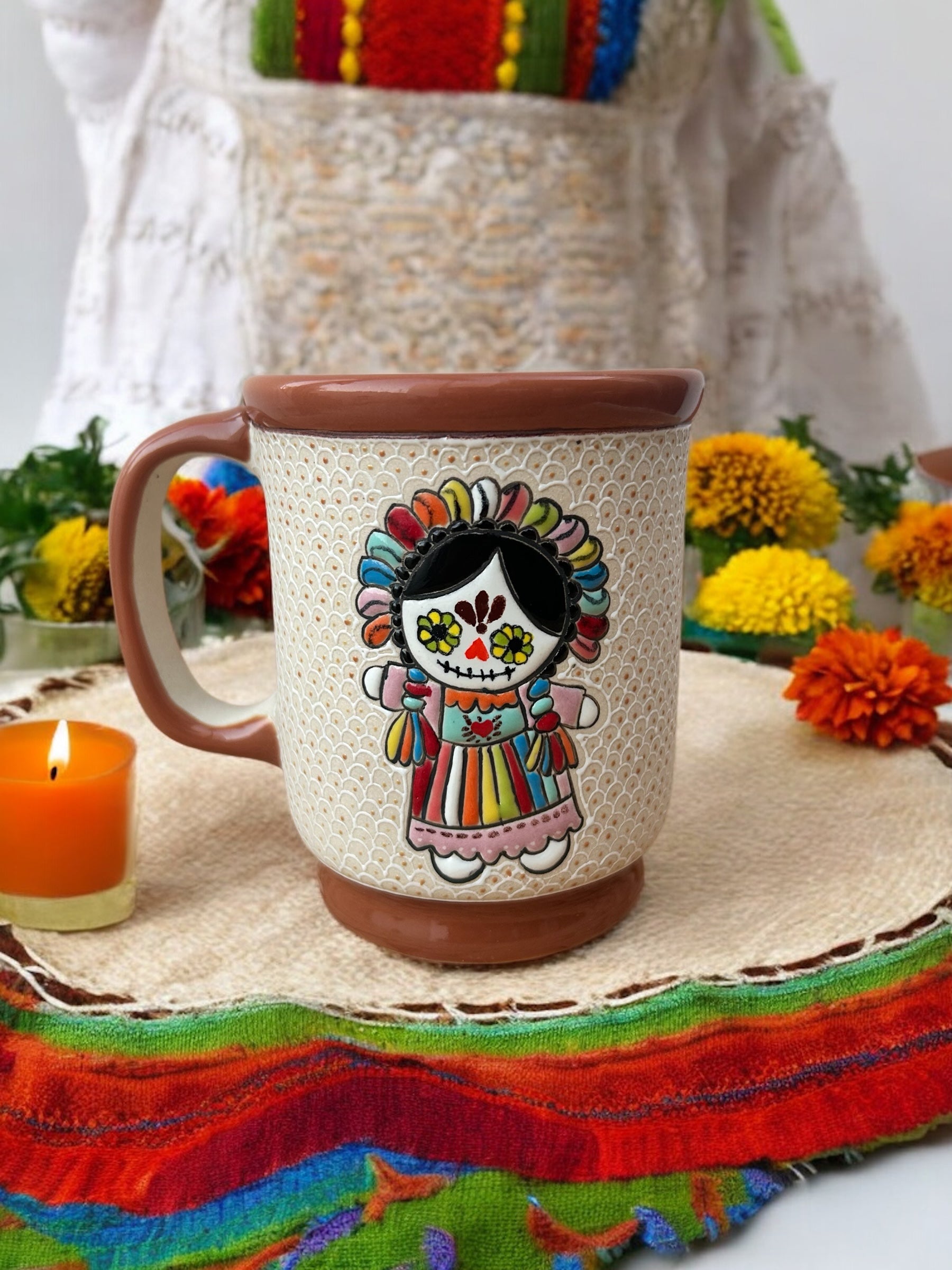 Dia de Muertos Taza Muñeca Lele