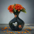 Black Ofrenda Florero de corazon