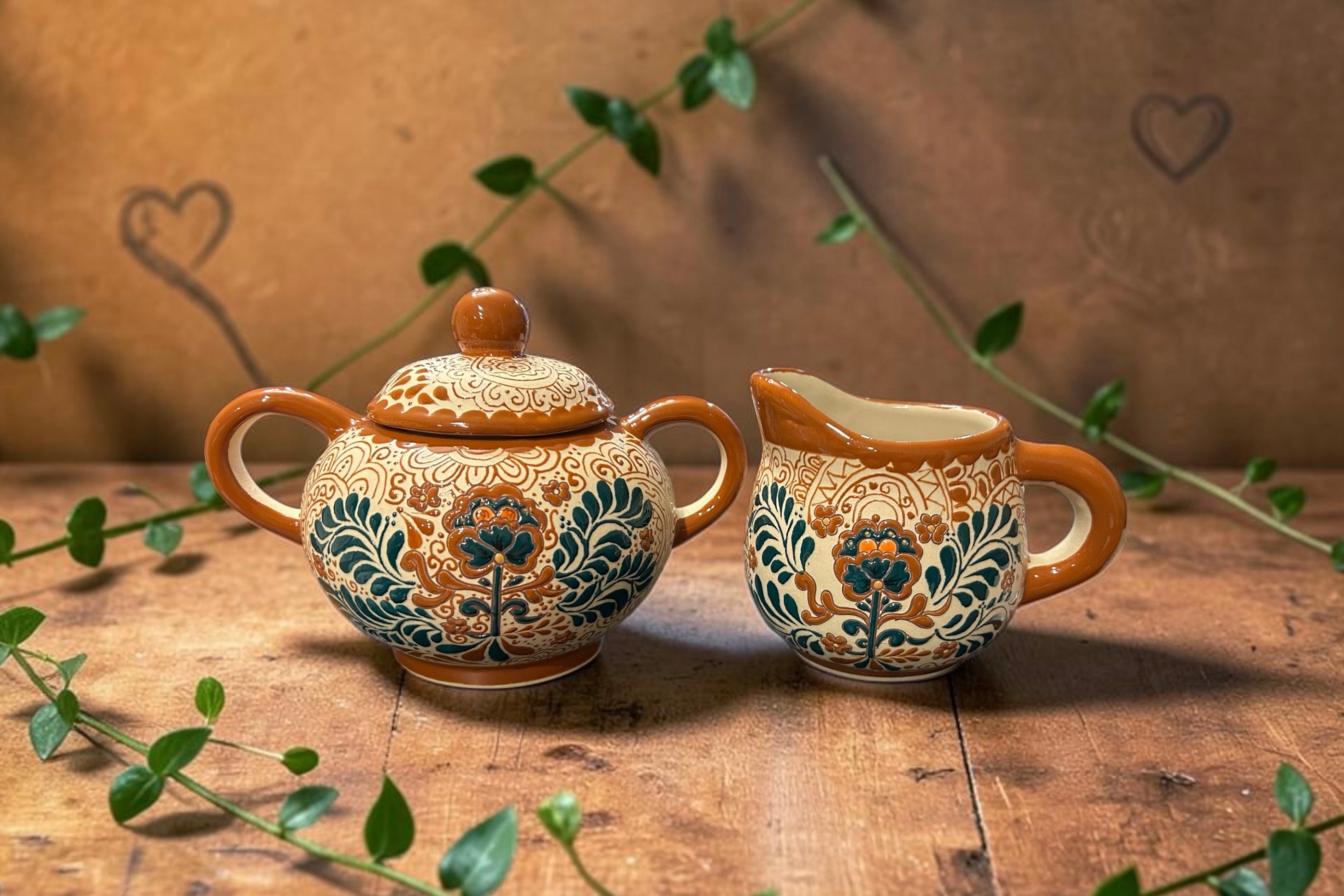 Mi Tierra Creamer and Sugar Set