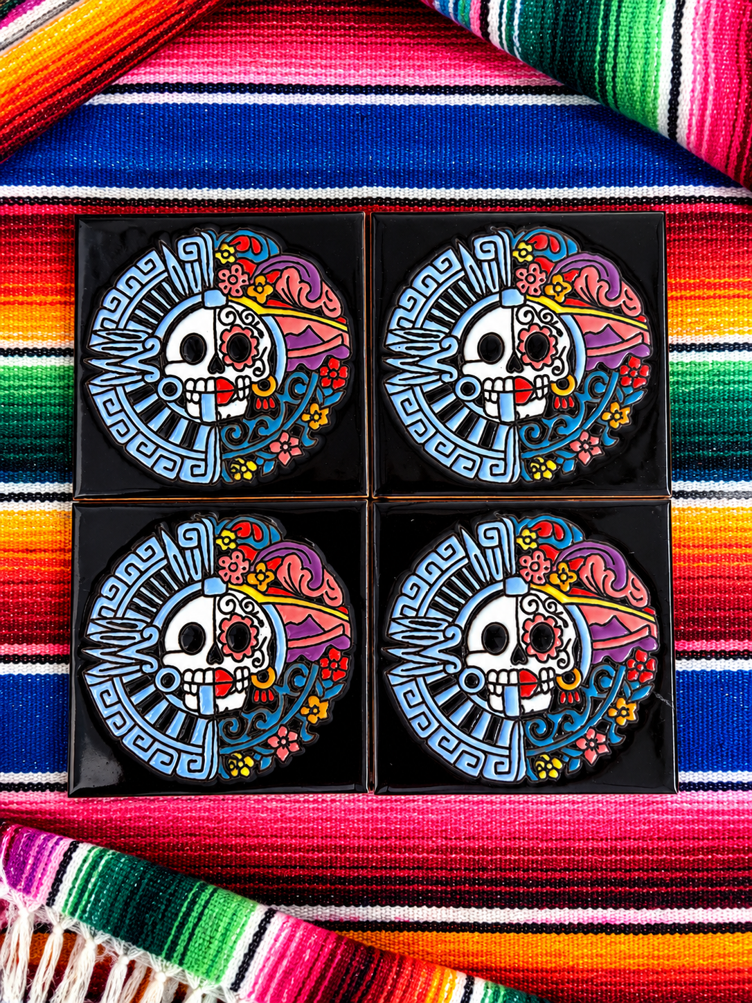 Día De Muertos Drink Coasters