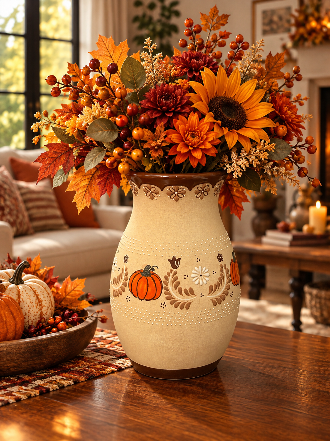 Otoño De Amor 9 inch vase