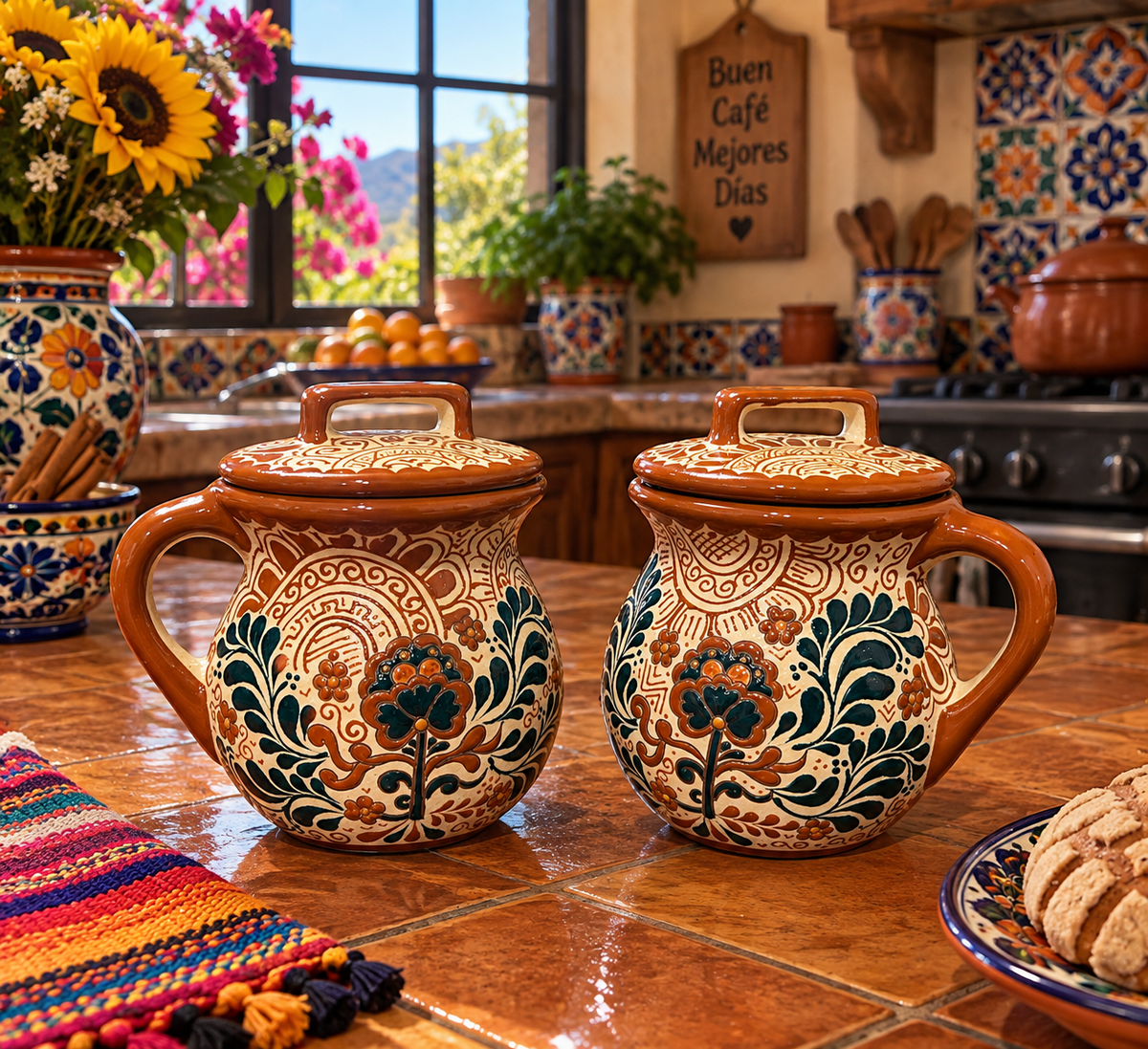 Mi Tierra Coffee and Creamer set