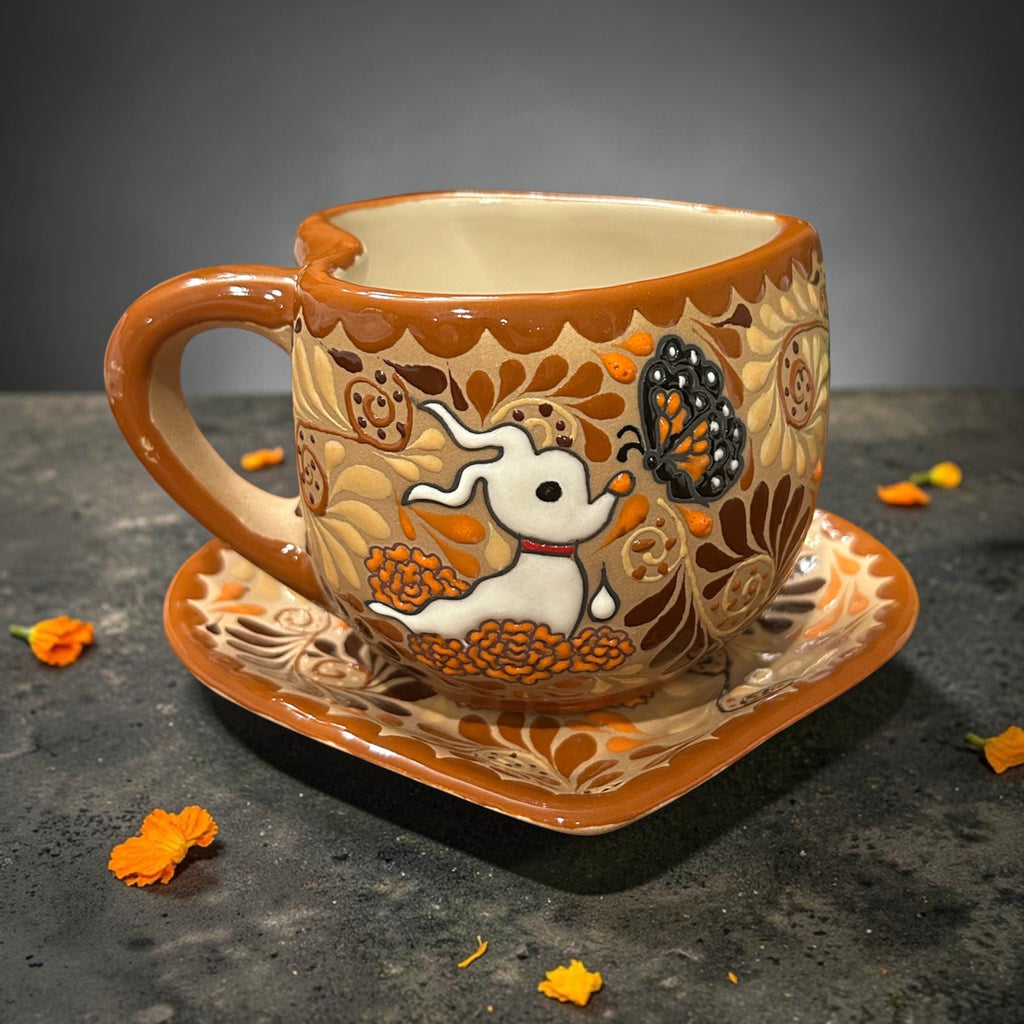Zero Themed Heart Mariposa Campesuchil Coffee Set